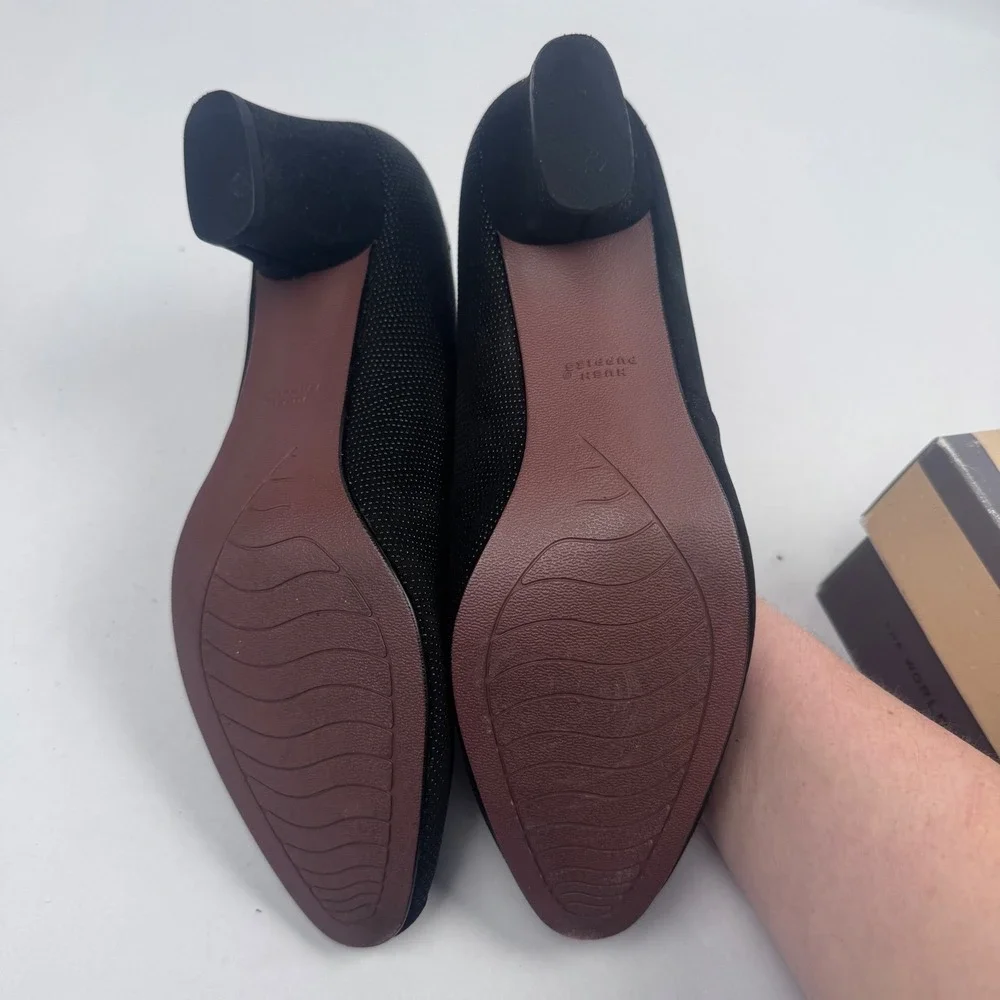 Vintage Hush Puppies Women's 8 Linda Black Heels 2.5